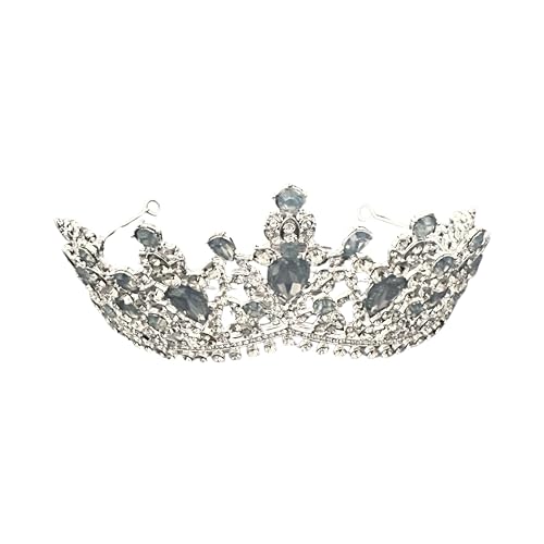 Western Stakes Princess Tiara Crown Crystal Rhinestone for Wedding, Quinceañera & Pageant