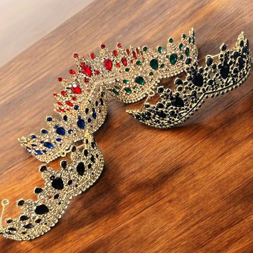 Western Stakes Princess Tiara Crown Crystal Rhinestone for Wedding, Quinceañera & Pageant