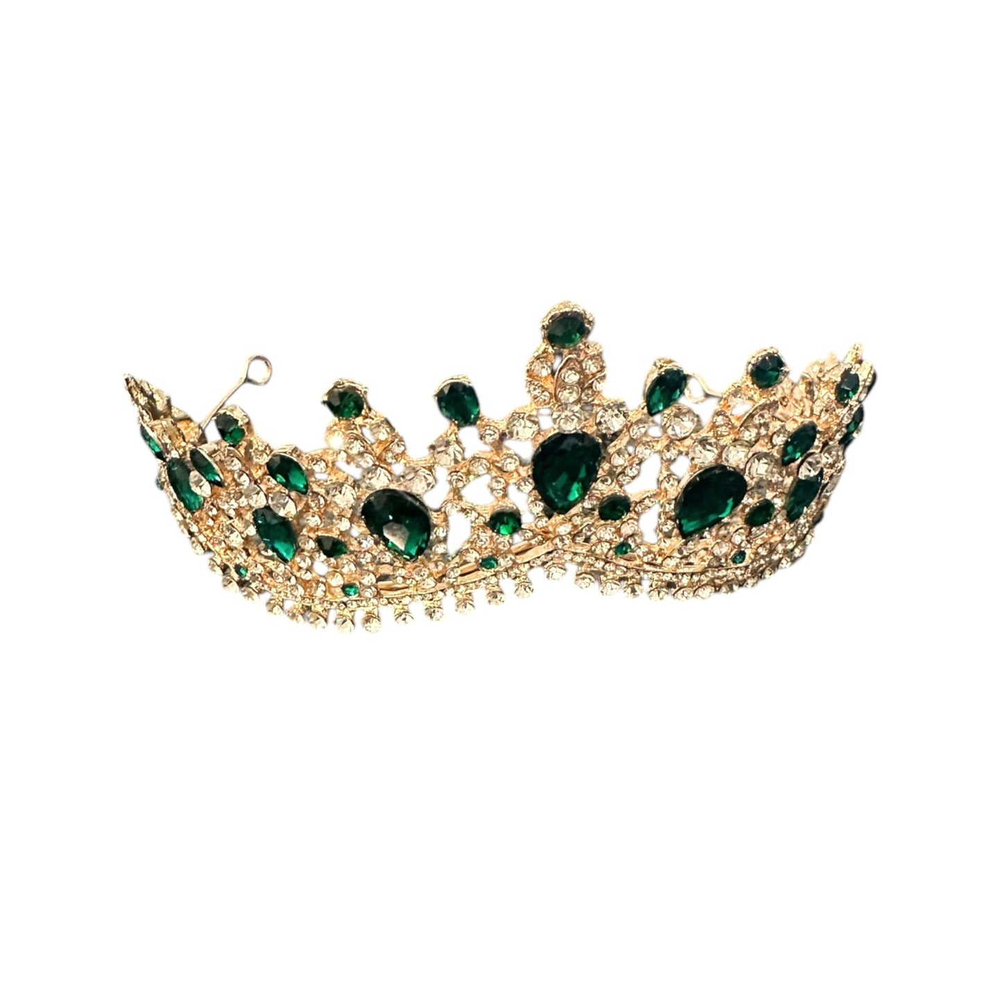 Western Stakes Princess Tiara Crown Crystal Rhinestone for Wedding, Quinceañera & Pageant