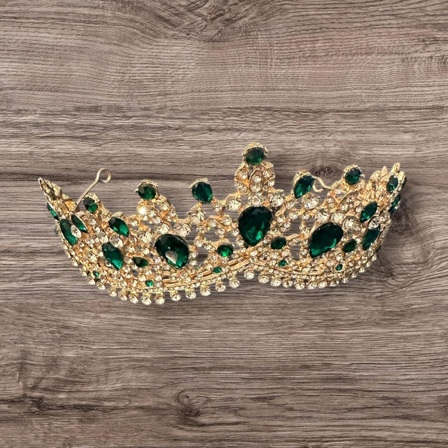 Western Stakes Princess Tiara Crown Crystal Rhinestone for Wedding, Quinceañera & Pageant