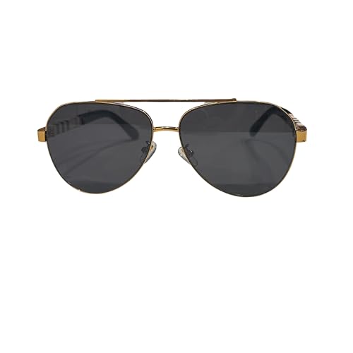 Western Stakes Luxury Rounded Aviator Sunglasses for Men & Women – Premium Metal Frame