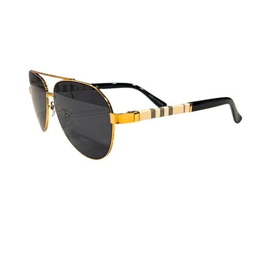 Western Stakes Luxury Rounded Aviator Sunglasses for Men & Women – Premium Metal Frame