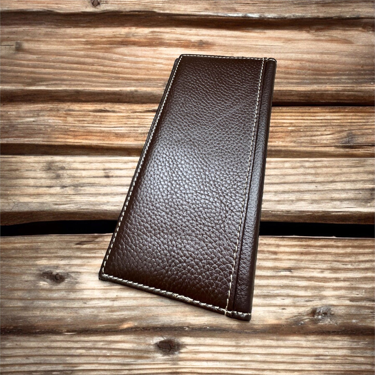 Rodeo Long Wallet With Cowhair & Longhorn Horseshoe Concho