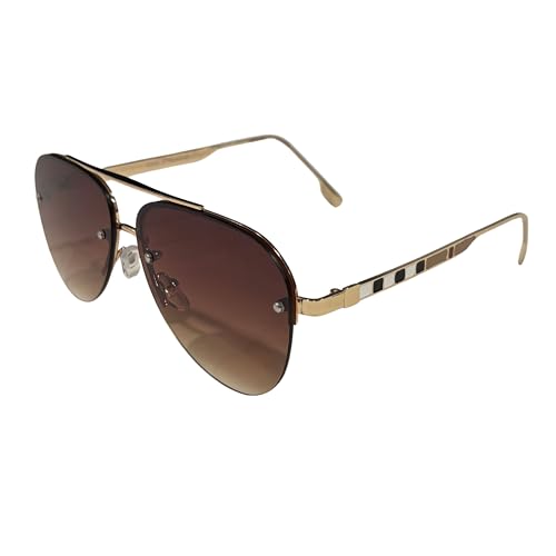 Luxury Aviator Sunglasses for Men & Women – Unisex Designer Shades with Metal Frame
