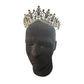 Western Stakes Princess Tiara Crown Crystal Rhinestone for Wedding, Quinceañera & Pageant