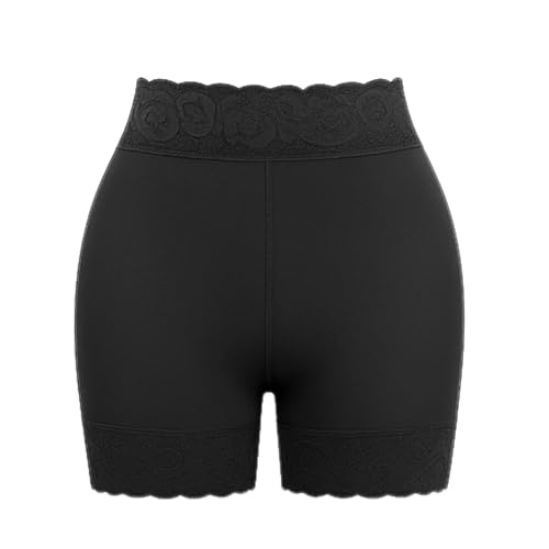 Western Stakes Columbian Faja Slim Shorts for Women – High Compression Shapewear with Waist & Thigh Control – Comfortable Fit (Black, XS (95-105lbs))