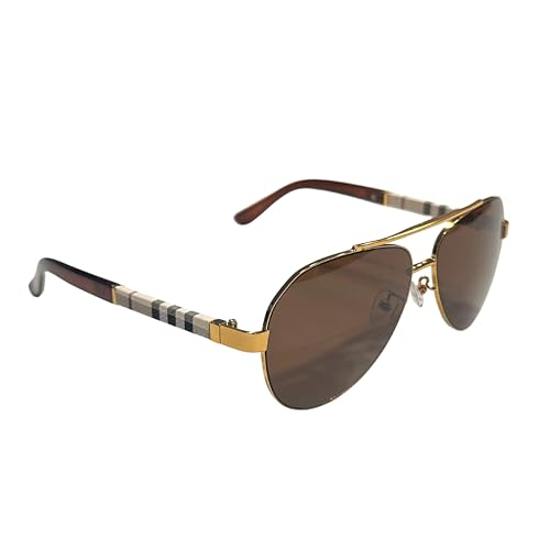 Western Stakes Luxury Rounded Aviator Sunglasses for Men & Women – Premium Metal Frame