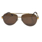 Western Stakes Luxury Rounded Aviator Sunglasses for Men & Women – Premium Metal Frame