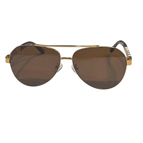 Western Stakes Luxury Rounded Aviator Sunglasses for Men & Women – Premium Metal Frame