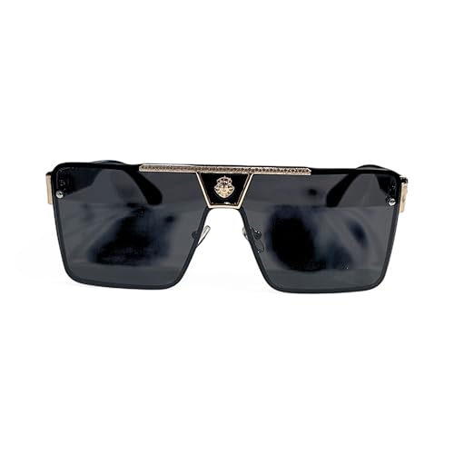 High-End Oversized Sunglasses – Fashion Square Frame UV Protection Shades, Universal Fit
