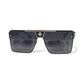 High-End Oversized Sunglasses – Fashion Square Frame UV Protection Shades, Universal Fit