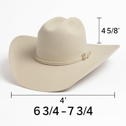 El Cattleman Handmade Cowboy Hat – 100X Bolivian Wool Felt, Premium Western Hat