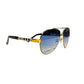 Western Stakes Luxury Rounded Aviator Sunglasses for Men & Women – Premium Metal Frame
