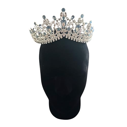 Western Stakes Princess Tiara Crown Crystal Rhinestone for Wedding, Quinceañera & Pageant