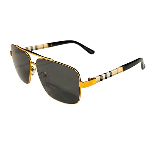 Luxury Aviator Sunglasses for Men & Women – Polarized Fashion Shades, Premium Metal Frame
