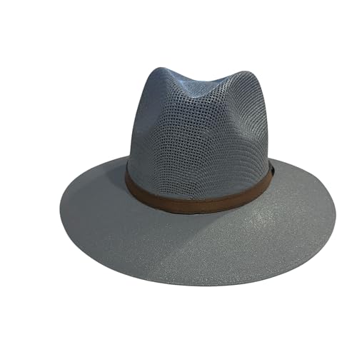 Men’s Panama Style Summer Hat – High-End Woven Beach Fedora with 3” Brim & 4” Crown