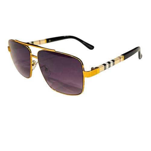 Luxury Aviator Sunglasses for Men & Women – Polarized Fashion Shades, Premium Metal Frame
