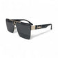 High-End Oversized Sunglasses – Fashion Square Frame UV Protection Shades, Universal Fit