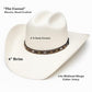 Western Stakes Shantu Cowboy Hat for Men – Handmade in Mexico Rodeo Concert Sombrero