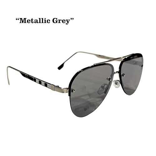 Luxury Aviator Sunglasses for Men & Women – Unisex Designer Shades with Metal Frame