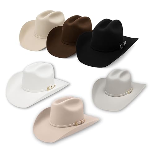 El Cattleman Handmade Cowboy Hat – 100X Bolivian Wool Felt, Premium Western Hat