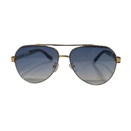Western Stakes Luxury Rounded Aviator Sunglasses for Men & Women – Premium Metal Frame