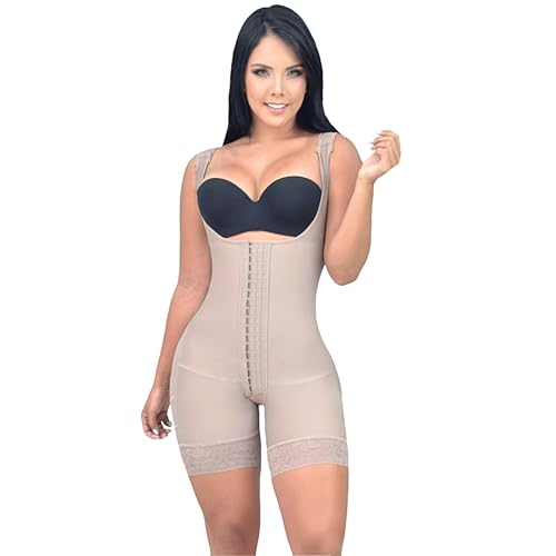 Western Stakes Envy Me ZP Colombian Faja for Women – High Compression Powernet Shapewear with 3 Hooks – Daily & Post-Surgical Body Shaper (Coco, 5XL (231-250lbs))