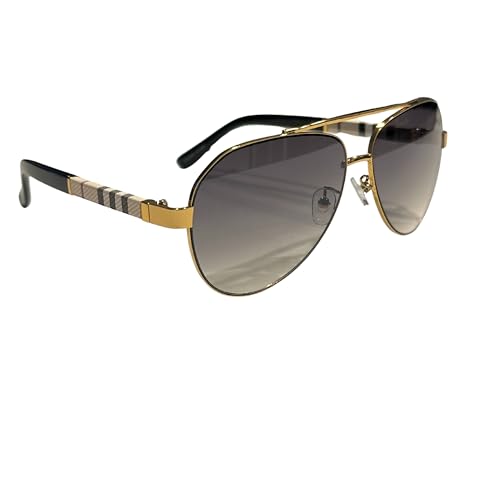 Western Stakes Luxury Rounded Aviator Sunglasses for Men & Women – Premium Metal Frame