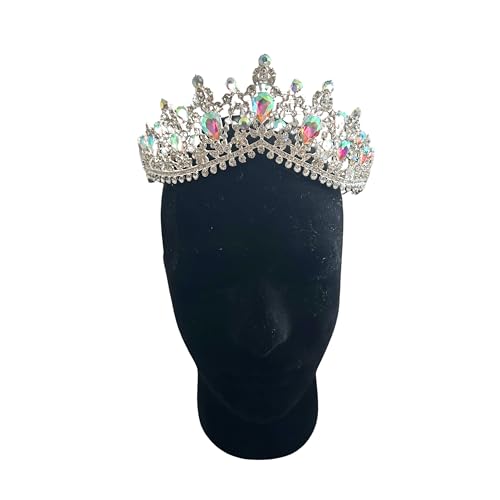 Western Stakes Princess Tiara Crown Crystal Rhinestone for Wedding, Quinceañera & Pageant