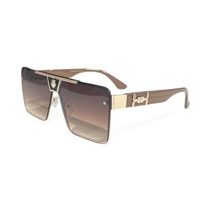 High-End Oversized Sunglasses – Fashion Square Frame UV Protection Shades, Universal Fit