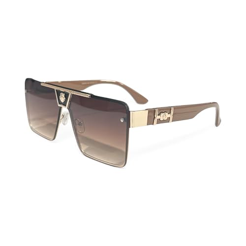 High-End Oversized Sunglasses – Fashion Square Frame UV Protection Shades, Universal Fit