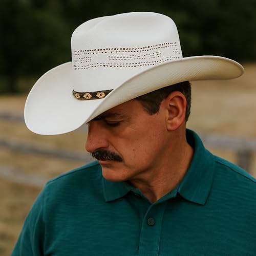 Western Stakes Shantu Cowboy Hat for Men – Handmade in Mexico Rodeo Concert Sombrero