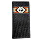 Western Stakes Leather Bi Fold Mens Long Wallet Tapestry Diamond Cross Design Hand Crafted Rodeo Wallet