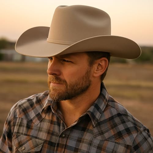 El Cattleman Handmade Cowboy Hat – 100X Bolivian Wool Felt, Premium Western Hat