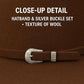 El Cattleman Handmade Cowboy Hat – 100X Bolivian Wool Felt, Premium Western Hat, 4 5/8" Crown, 4" Brim, Made in Mexico (US, Numeric, 6 3/4, 7 3/4, 6 3/4, Brown)