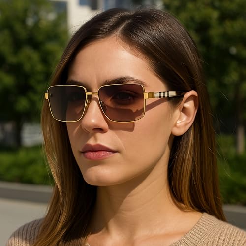 Luxury Aviator Sunglasses for Men & Women – Polarized Fashion Shades, Premium Metal Frame