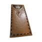 Leather Long Wallet Cowhair Horse Concho Cowhide Bi Fold Hand Crafted HighEnd Smooth Leather