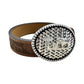 Leather Western Belts For Men Cowboy Tooled Embossed