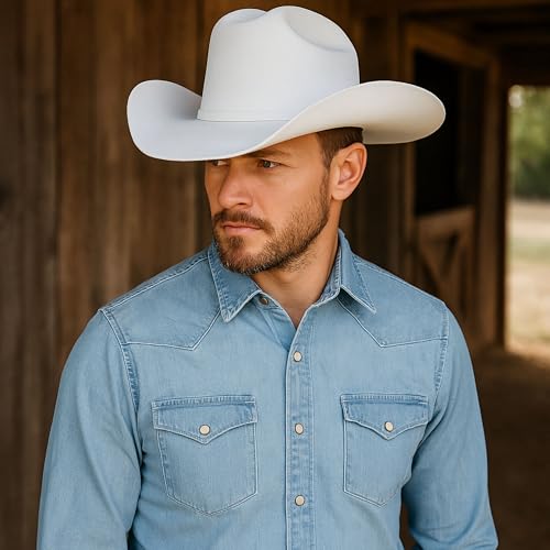 El Cattleman Handmade Cowboy Hat – 100X Bolivian Wool Felt, Premium Western Hat