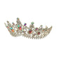 Western Stakes Princess Tiara Crown Crystal Rhinestone for Wedding, Quinceañera & Pageant