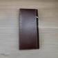 Leather Long Wallet Floral Embossed Rooster Gallo Bi Fold High End Mens Wallet