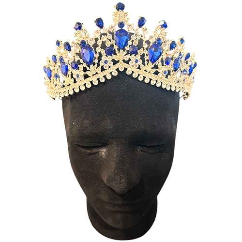 Western Stakes Princess Tiara Crown Crystal Rhinestone for Wedding, Quinceañera & Pageant