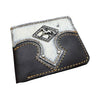 Leather Bi Fold Rustic Stallion Horse Concho High End Made In Mexico