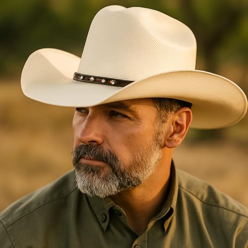 Western Stakes Shantu Cowboy Hat for Men – Handmade in Mexico Rodeo Concert Sombrero