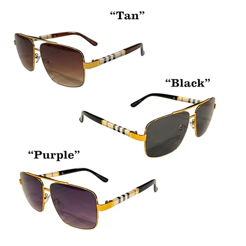 Luxury Aviator Sunglasses for Men & Women – Polarized Fashion Shades, Premium Metal Frame