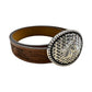 Leather Western Belts For Men Cowboy Tooled Embossed