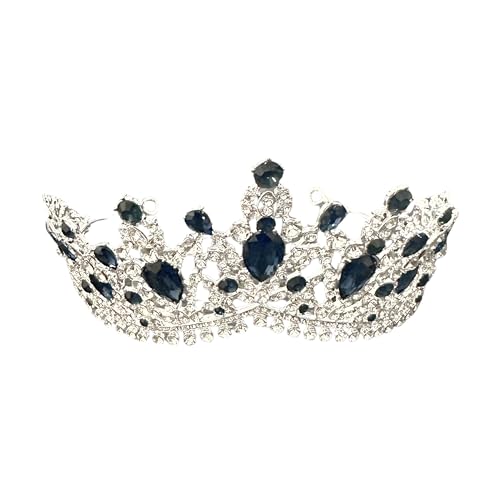 Western Stakes Princess Tiara Crown Crystal Rhinestone for Wedding, Quinceañera & Pageant