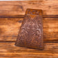 Leather Embossed Cowboy Praying At Cross Long Wallet