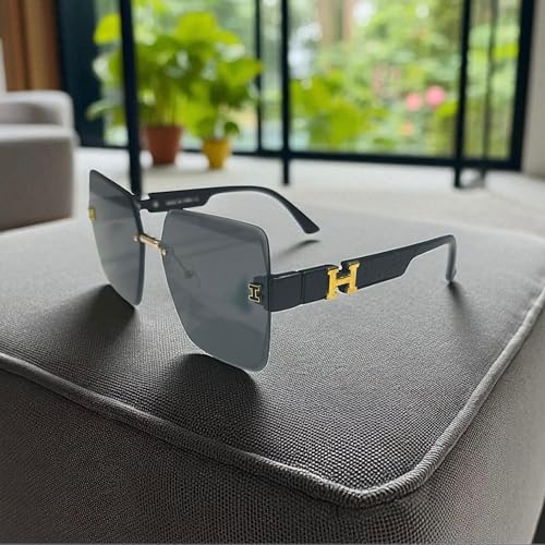 High-End Oversized Sunglasses for Men & Women – Luxury Square Frame Fashion Shades