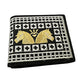 Western Stakes Western Cowboy Rodeo Wallet – Bi-Fold Leather with Gold Cowboy & Two Horses
